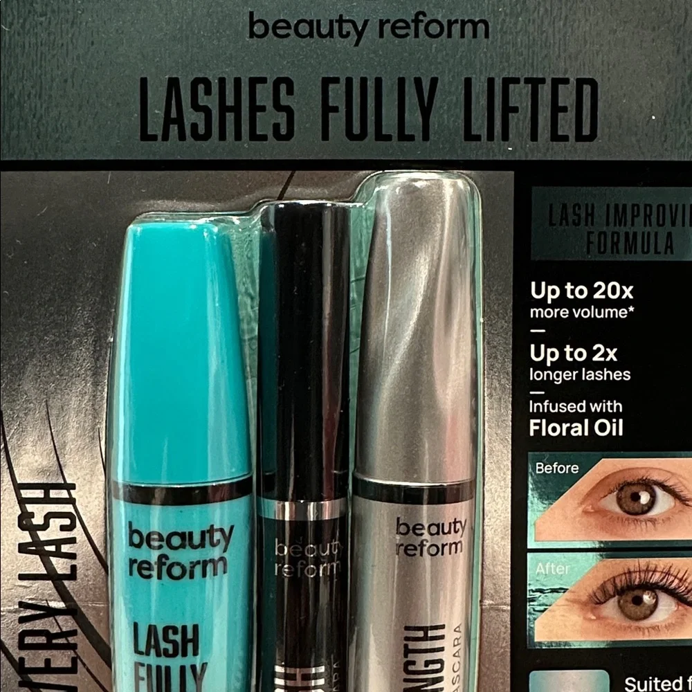 Beauty ReformLashes Fully Lifted Lift Every Lash (3) Set Mascaras.